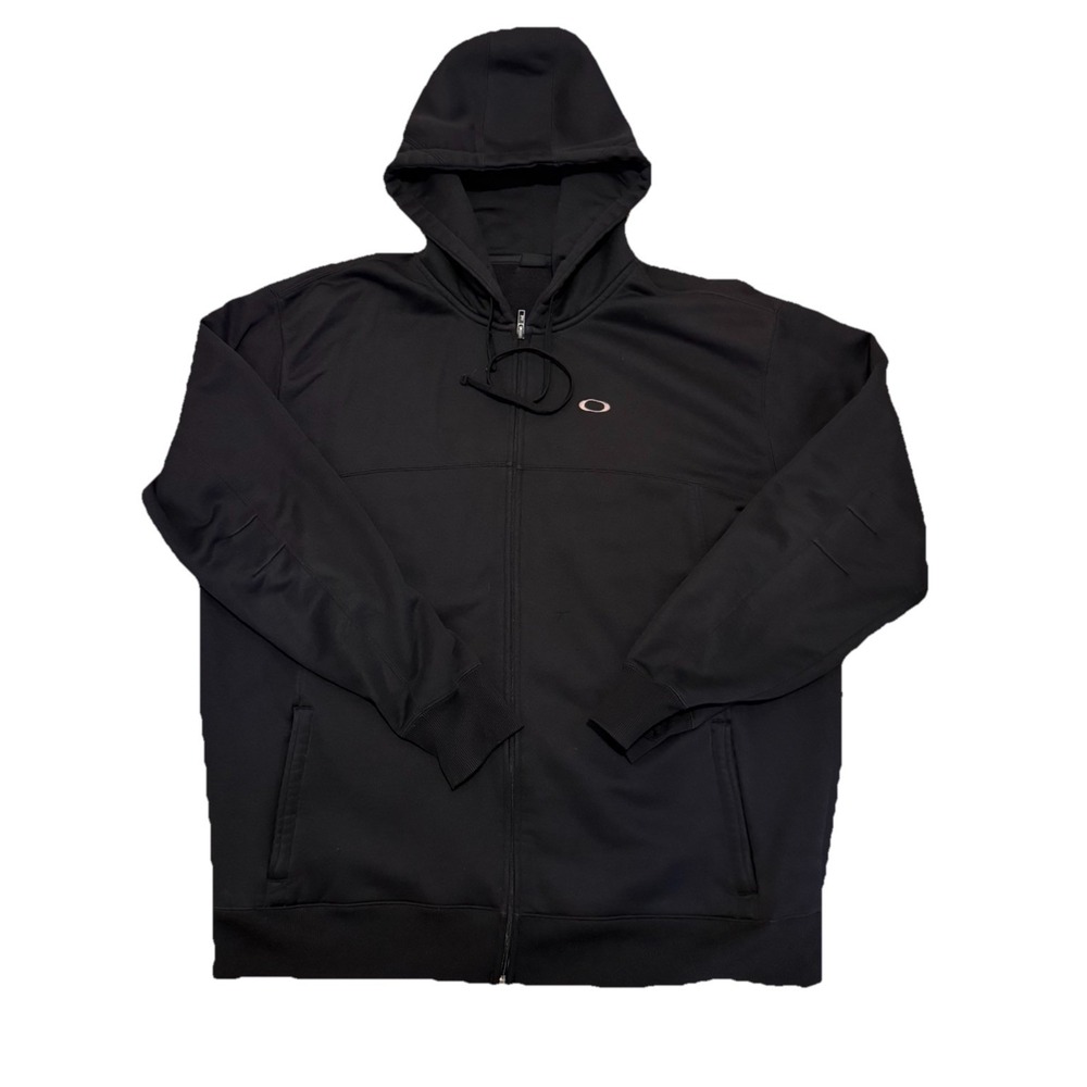 Oakley Hoodie Men's XXL Full Zip Performance Fit Athletic Jacket Pockets